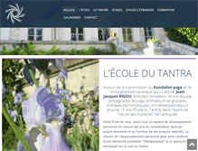 Tablet Screenshot of ecoledutantra.fr